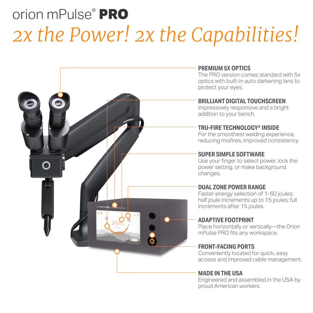 Orion mPulse® PRO Pulse Arc Welder: Twice the Power. Twice the Capability. - Image 6